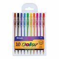 Bazic Products Bazic 10 Color Retractable Pen, 24PK 1720